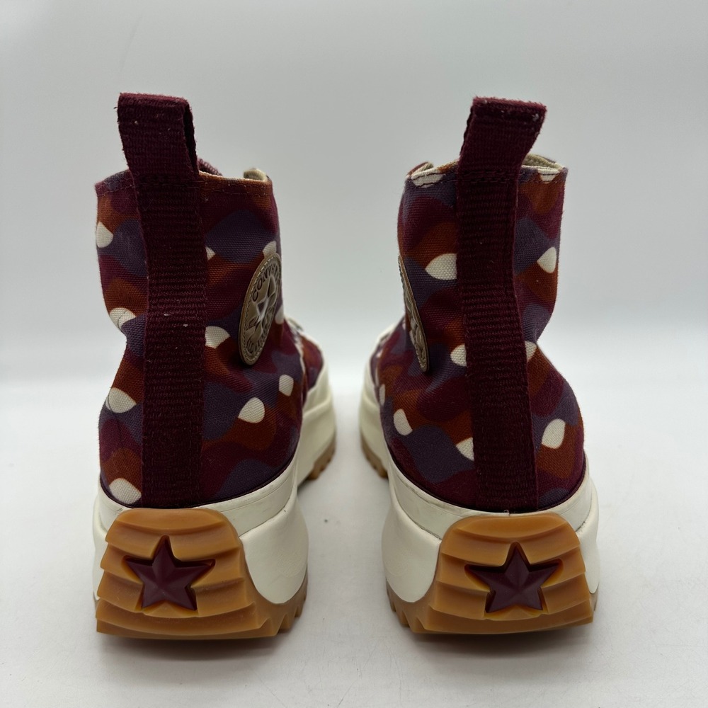 Converse A04302C Mens 10.5 Womens 12‎ Run Star Hike Beetroot Platform Sneakers - Picture 8 of 10